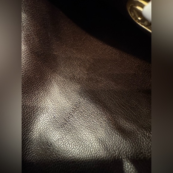 Mario Valentino Vintage Monogram Crossbody Bag – Brown Greige Leather Trim - Picture 13 of 16